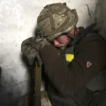 A Ukrainian soldier