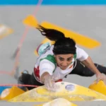 Iranian climber Elnaz Rekabi