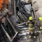 Ukrainian firefighters