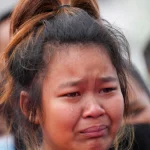 during a ceremony for those killed in the attack on the Young Children