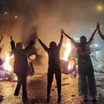 Iranian youths protest