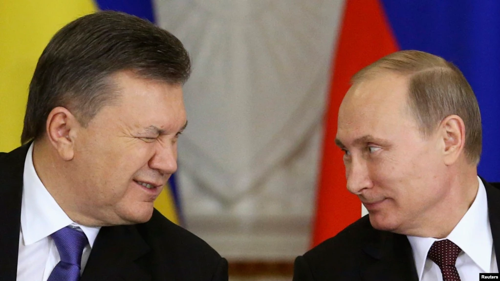 President Viktor Yanukovych and putin