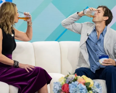 Savannah Guthrie and Ashton Kutcher