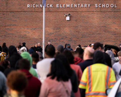 Richneck Elementary School after a shooting