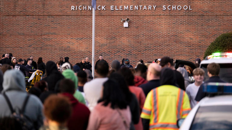 Richneck Elementary School after a shooting