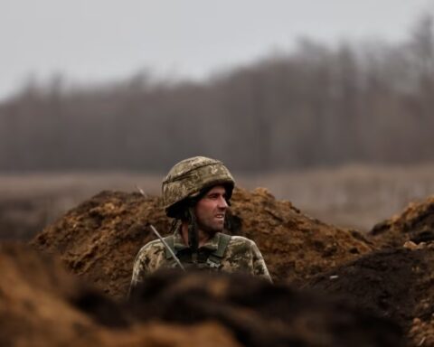 Ukrainian soldier of the Paratroopers