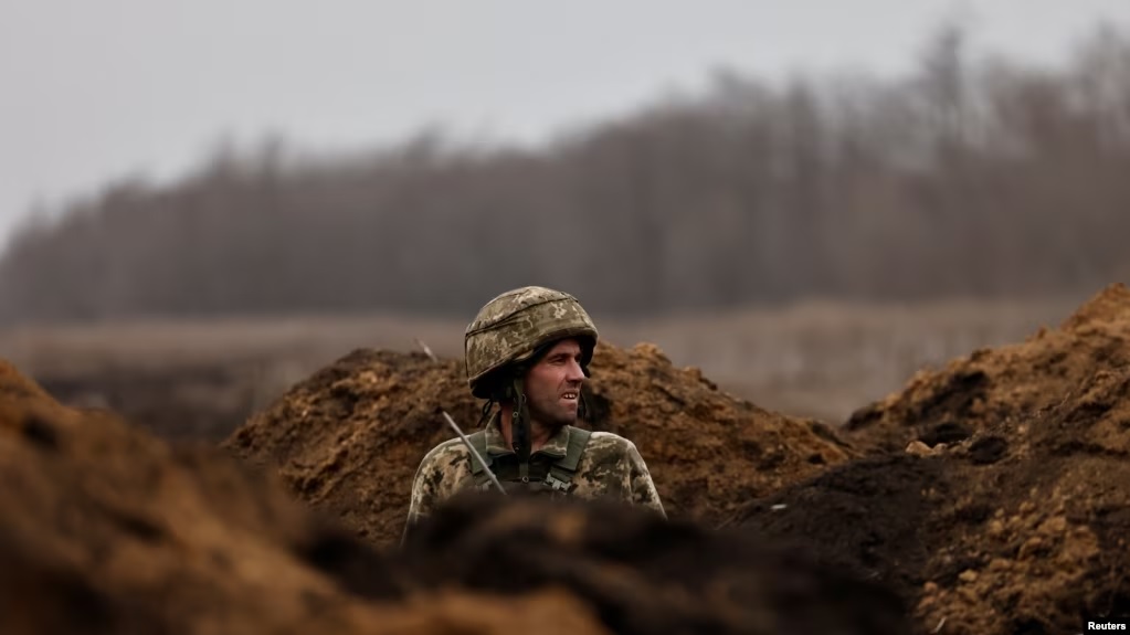 Ukrainian soldier of the Paratroopers